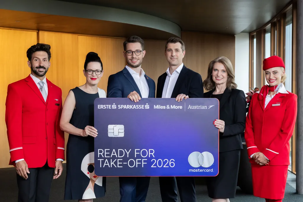 Neue Partnerschaft zwischen Austrian Airlines, Miles & More und Erste Bank und Sparkasse