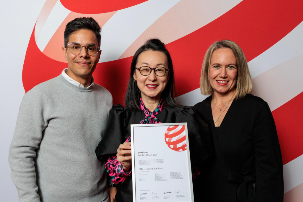 OMV und Interbrand bei der Verleihung der Design Awards