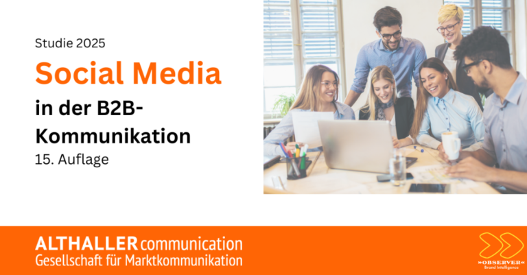 Social Media B2B Studie - Althaller Communication