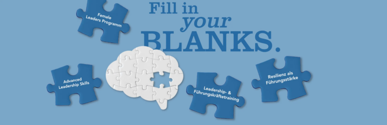 Fill in your Blanks Grafik zum WU Management Training