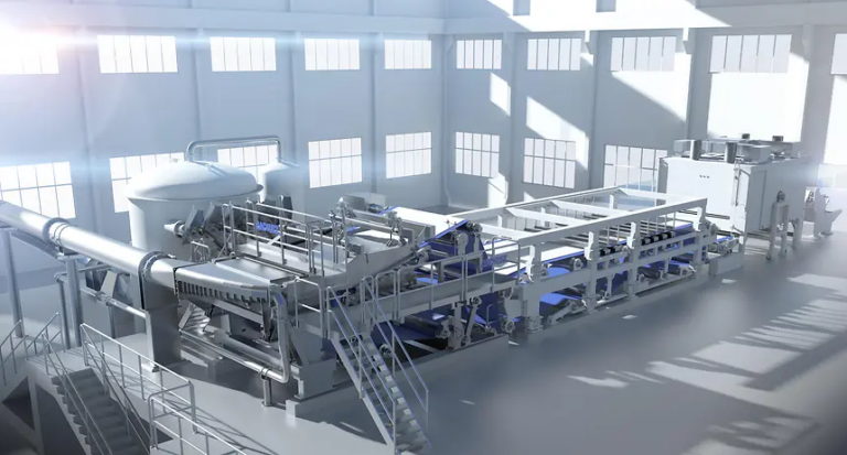 ANDRITZ neXline wetlaceTM-Linie für die Produktion spülbarer Feuchttücher