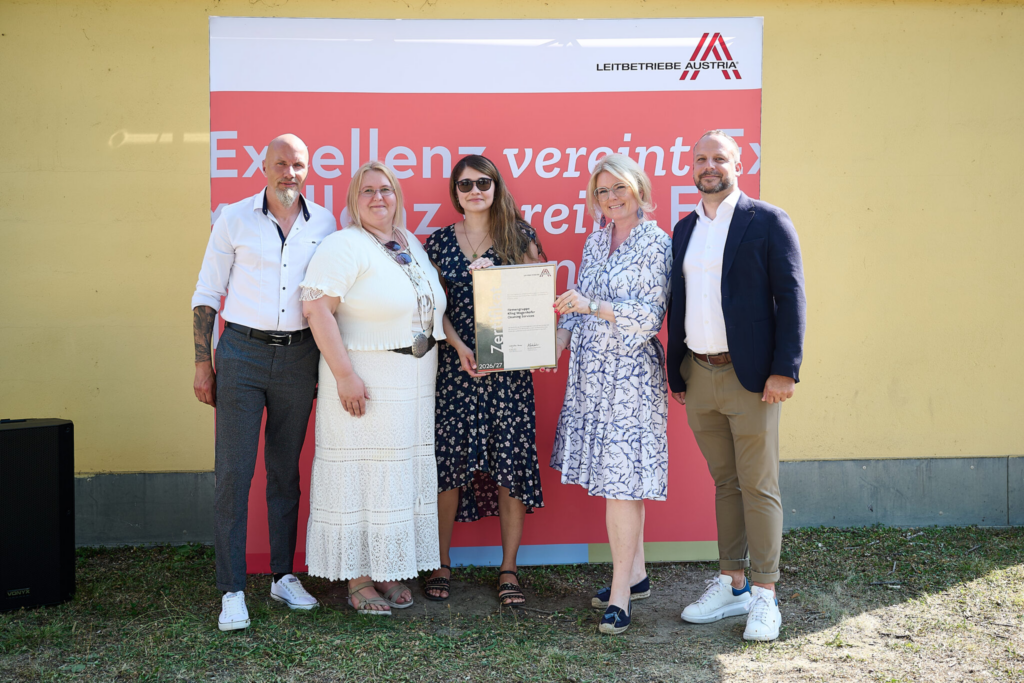 Firmengruppe Kling Wagenhofer mit Monica Rintersbacher von Leitbetriebe Austria.